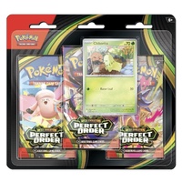 Pokemon TCG: Mega Evolution 3 Perfect Order Three Booster Blister Pack, 10-10375-108