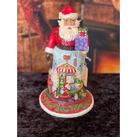 Heartwood Creek - 25cm Santa with Toy Shop Scene - Jim Shore 6008118