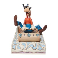 Disney Traditions Figurine 14cm Goofy Sledding, Christmas Decoration 6008974