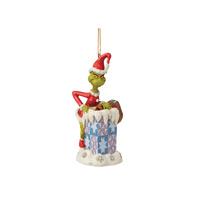Grinch by Jim Shore Hanging Ornament 12cm Grinch In Chimney, 6009204