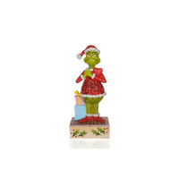 Grinch by Jim Shore Figurine 18cm Grinch With Blinking Heart, 6010782