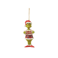 Grinch by Jim Shore Hanging Ornament 12.5cm Grinch I'm Here, Whitehill 6010788