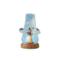 Heartwood Creek Figurine 28cm Light & Rotate Snowman in Hat, 6011965