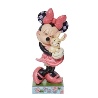 Disney Traditions Figurine 14cm Minnie Hugging Bunny, Whitehill 6011918