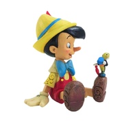 Disney Traditions Figurine 14cm Pinocchio & Jiminy Sitting, 6011934