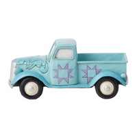 Heartwood Creek Figurine 12cm Mini Blue Pickup Truck, Whitehill 6012428