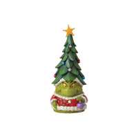 Grinch by Jim Shore Figurine 24cm Grinch Gnome with Tree Hat, 6012703