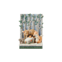 Heartwood Creek Figurine 14cm Baby Jesus with Animals, 6012966