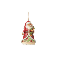 Heartwood Creek Hanging Ornament 11cm Santa Pear Tree, 6013136