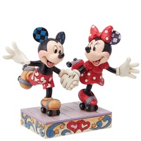 Disney Traditions Figurine 14cm Mickey & Minnie Skating, Whitehill 6014315