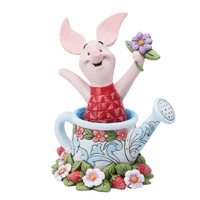 Disney Traditions Figurine 11cm Piglet In Watering Can, Whitehill 6014320