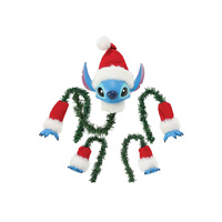 Department 56 Possible Dreams Christmas Tree Topper Disney Santa Stitch in a Chinch (Set of 5), 6016168