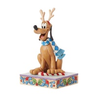 Disney Traditions Figurine 14cm Pluto Christmas Holiday, Christmas Decoration 6015012