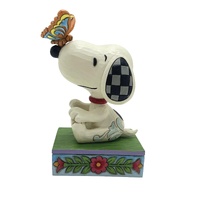 Peanuts by Jim Shore Figurine 11cm Snoopy With Butterfly, Whitehill 6016264
