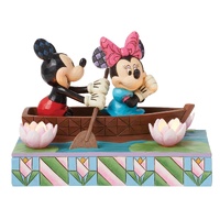 Disney Traditions Figurine 11cm Mickey & Minnie Love Rowboat with LED, 6016328