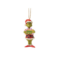 Grinch by Jim Shore Hanging Ornament 12cm Grinch Message, 6017185