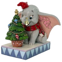 Disney Traditions Figurine 14cm Dumbo with Christmas Tree, Christmas Decoration 6016889