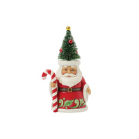 Heartwood Creek Figurine 12cm Santa with Sisal Tree Hat, 6017295