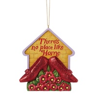 The Wizard of Oz by Jim Shore Hanging Ornament 9cm Ruby Slippers Home, 6017571
