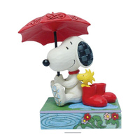 Peanuts by Jim Shore Figurine 13cm Snoopy Holding Umbrella, 6017872