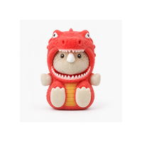 Bear Lala EmoDress Figurine 8cm Dinosaur Lala Rhino Collectible Squishy Toy, 6021117