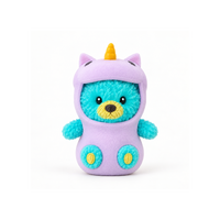 Bear Lala EmoDress Figurine 8cm Unicorn Lala Bear Collectible Squishy Toy, 6021125