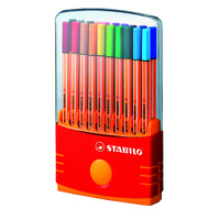 Stabilo Point 88 Fineliner 0.4mm 20-Piece Hard Case Assorted 0333250