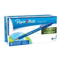 Paper Mate Flexigrip Ultra Retractable Ballpoint Pen 1.0mm Blue Box of 12 #9510131