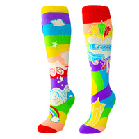 Crazy Skates Novelty Socks One Size Fits Most - Rainbow Dream Crazy Socks