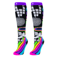 Crazy Skates Novelty Socks One Size Fits Most - Disco Roller Crazy Socks