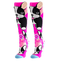Crazy Skates Novelty Socks One Size Fits Most - Frenchie Crazy Socks