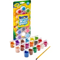 Crayola Washable Kids Paint Non-Toxic - Pack of 18 Colours