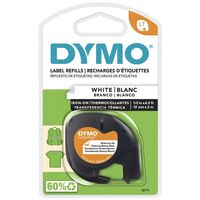Dymo LetraTag Tape White Iron-On Fabric Label