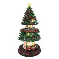 Christmas Tree 23x45cm Expanding Xmas Carnival LED Light & Music, RS05-4