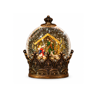 Christmas Light-Up Figurine 17x21cm Snowing Crown Nativity LED Type-C, JT15-6