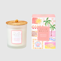 Palm Beach Scented Soy Candle Standard 420g - Bronzed Coconut S25MCXBC