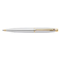 Sheaffer VFM Ballpoint Pen Medium 9422 Polished Chrome with Gold-tone Trim, 119346