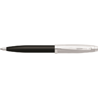 Sheaffer 100 Ballpoint Pen Medium Glossy Black Chrome with Nickel Plate, 110461