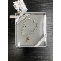 Roman Jewellery First Communion Bracelet - Gold Cross 26281