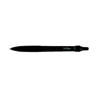 Artline Ikonic 8410 Ballpoint Pen Medium Black Retractable Grip Box of 50, ACCO 184051