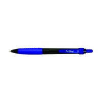 Artline Ikonic 8410 Ballpoint Pen Medium Blue Retractable Grip Box of 50, ACCO 184053