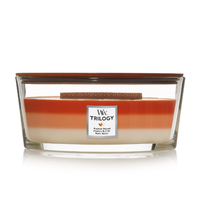 WoodWick Scented Candle Pumpkin Gourmand Trilogy Ellipse WW1720909