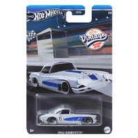 Hot Wheels Vintage Racing Club Diecast Car 1:64 Scale - 1962 Corvette