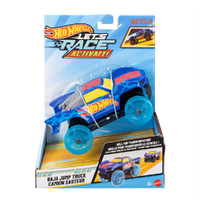 Hot Wheels Netflix Let's Race Activate! Diecast Car 1:32 Scale - Baja Jump Truck Camion Sauteur, JJX23