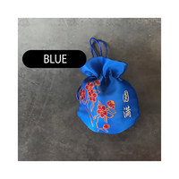 Jewellery Pouch Chinese Style Blue, Chinese New Year Gift Bag, Small Accessories