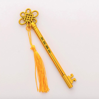 Gel Pen in Chinese Palace Key Design Gold