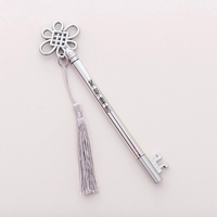 Gel Pen in Chinese Palace Key Design Silver