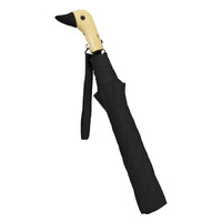 Duck Umbrella 44cm Two-Fold Auto-Open Black
