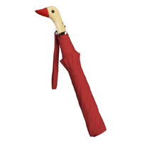Duck Umbrella 44cm Two-Fold Auto-Open Red