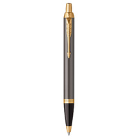 Parker IM Ballpoint Pen Grey Lacquer Gold Finish Trim 2214613